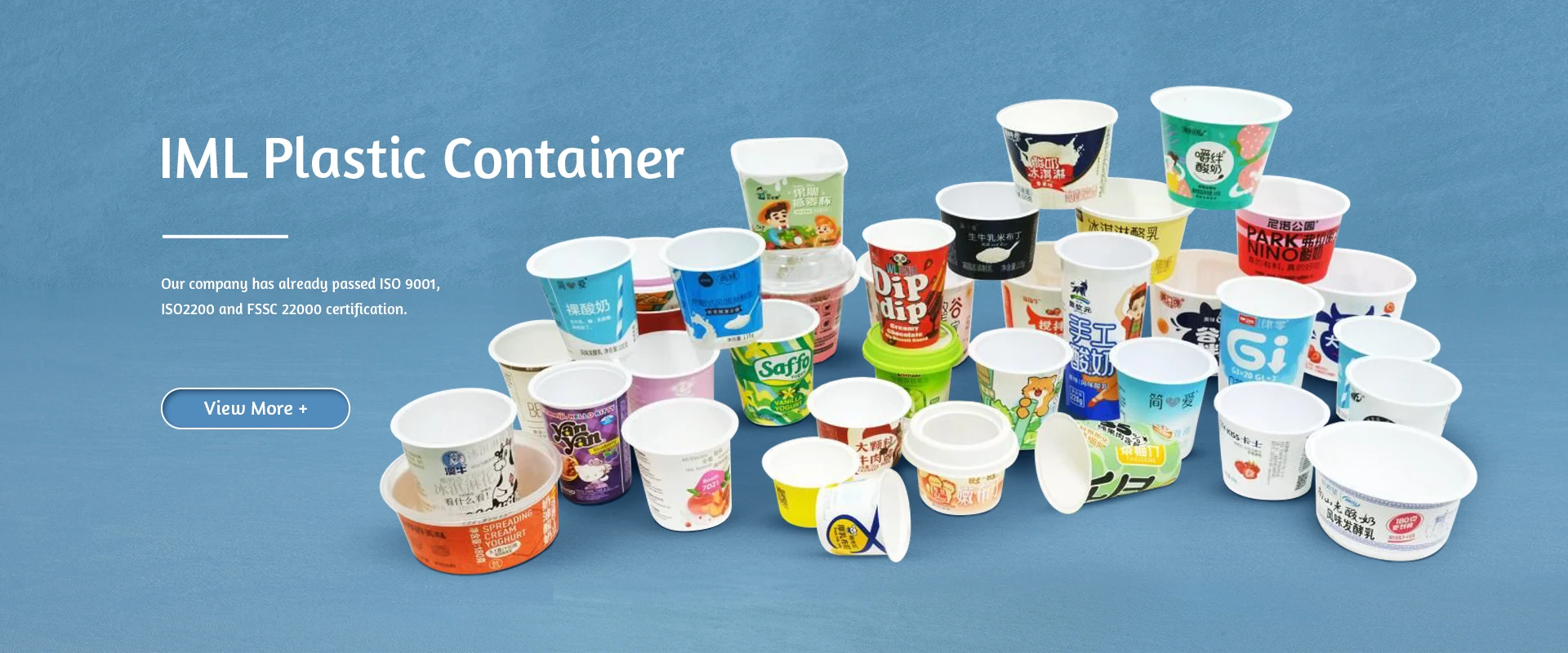 IML plastic container china