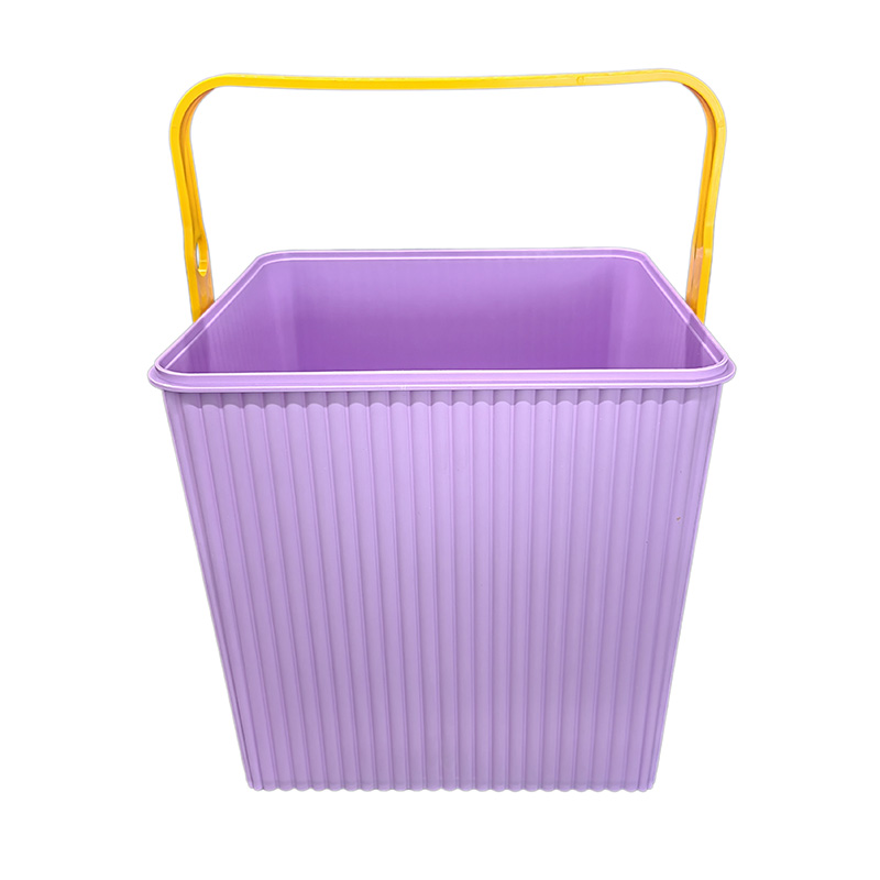PP plastic square bucket sa mold label