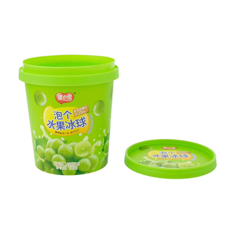 PP plastic storage bucket sa mold label